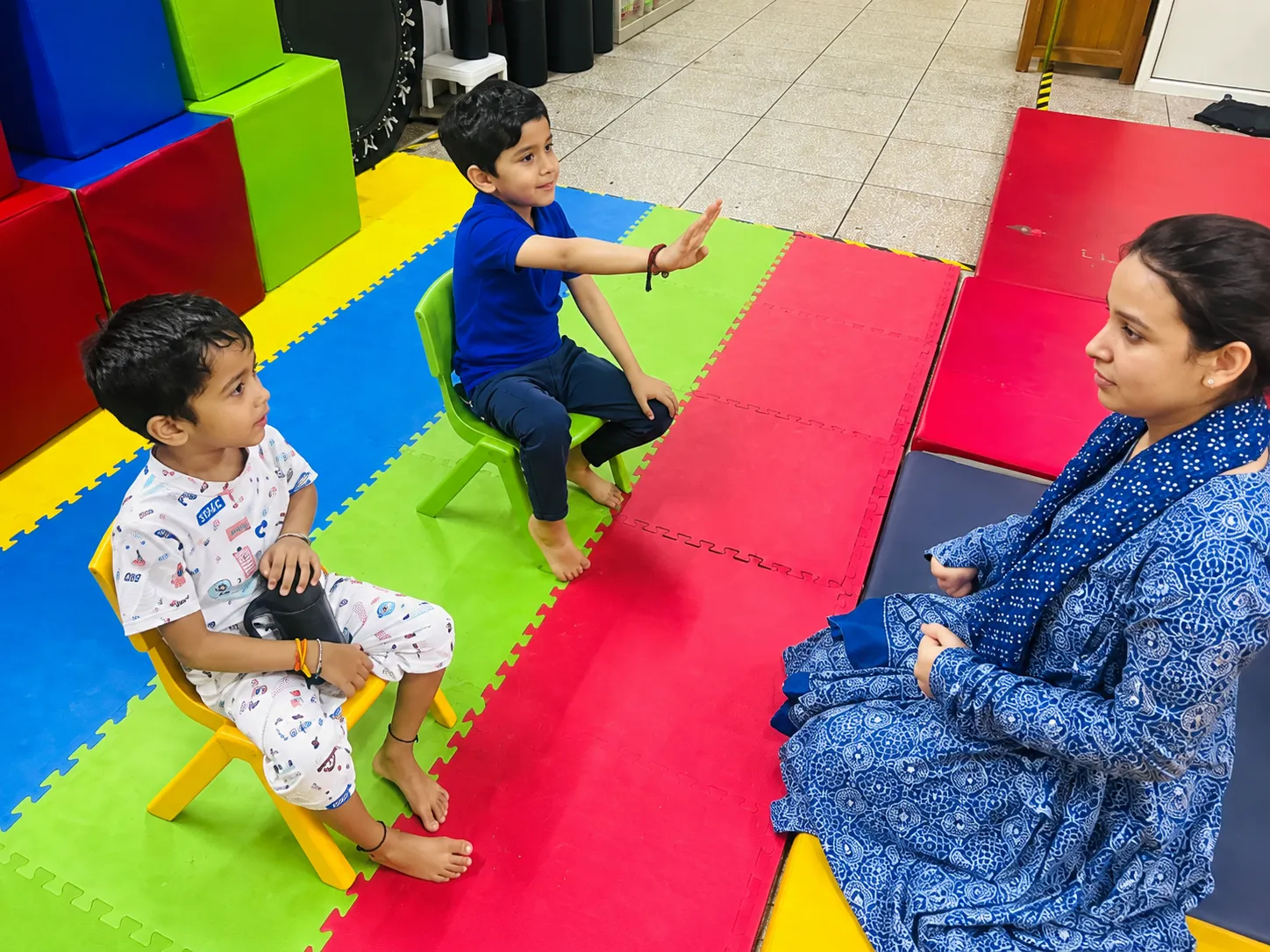 Therapy in progress at OT Cloud Therapy Center, Sector 14 Gurugram.
